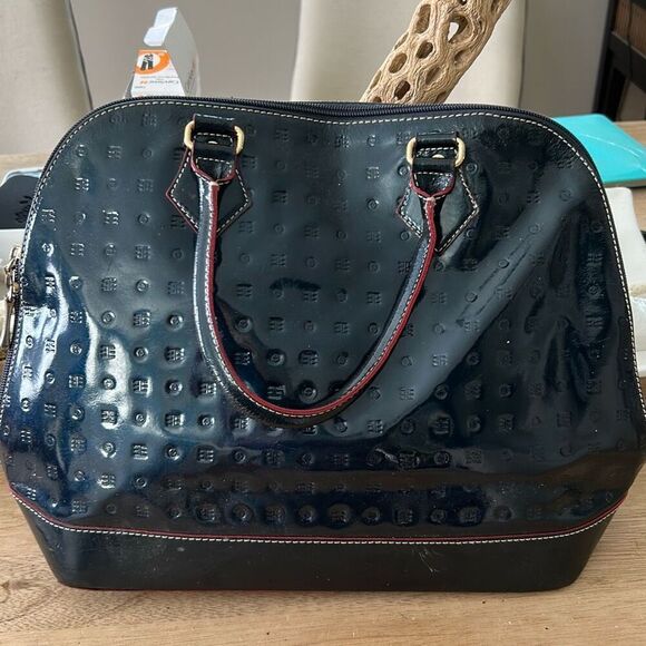 Arcadia navy blue satchel handbag - Picture 1 of 8